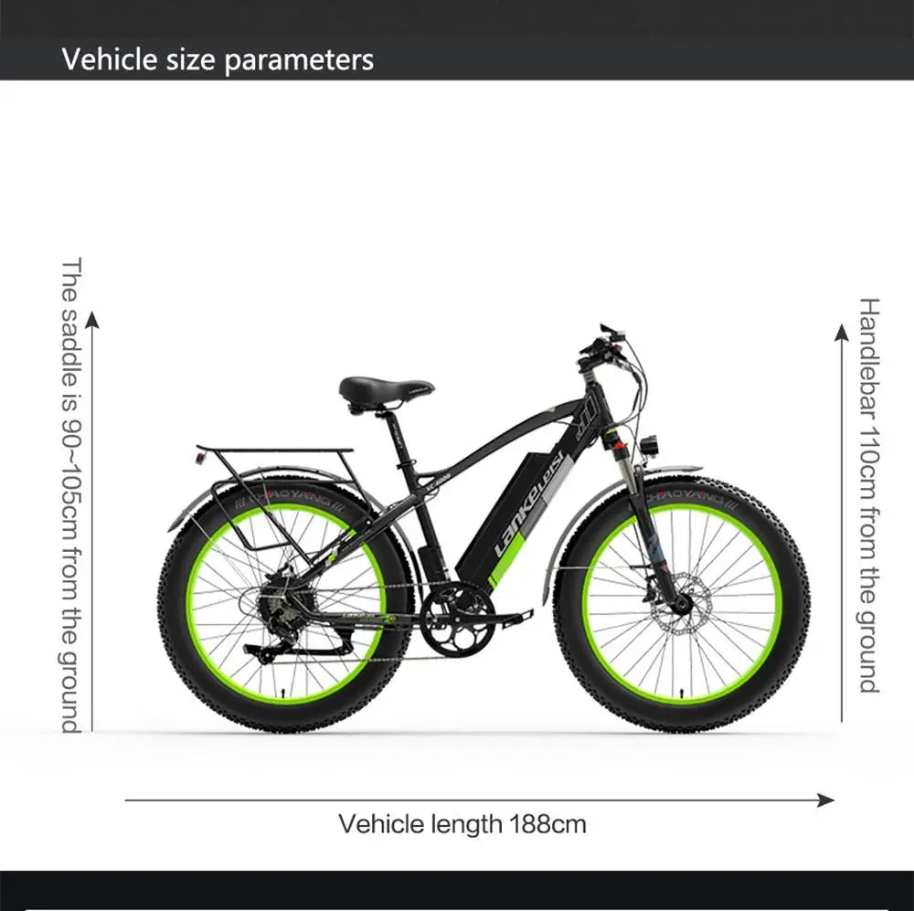 LANKELEISI Xc4000 Elektrofahrrad 48V 1000W