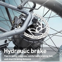 BURCHDA RX80 Full-Suspension Fat Tire E-Bike (26-Inch Tires) — Electric Bike Built for Mountain Riding, Commuting, and Adventure Bicycle Use