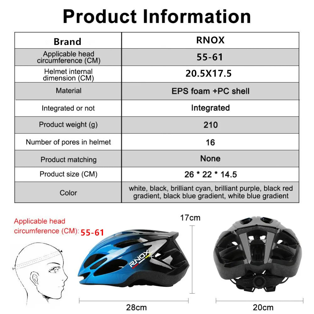 RNOX 2024 nouveau casque de cyclisme ultraléger