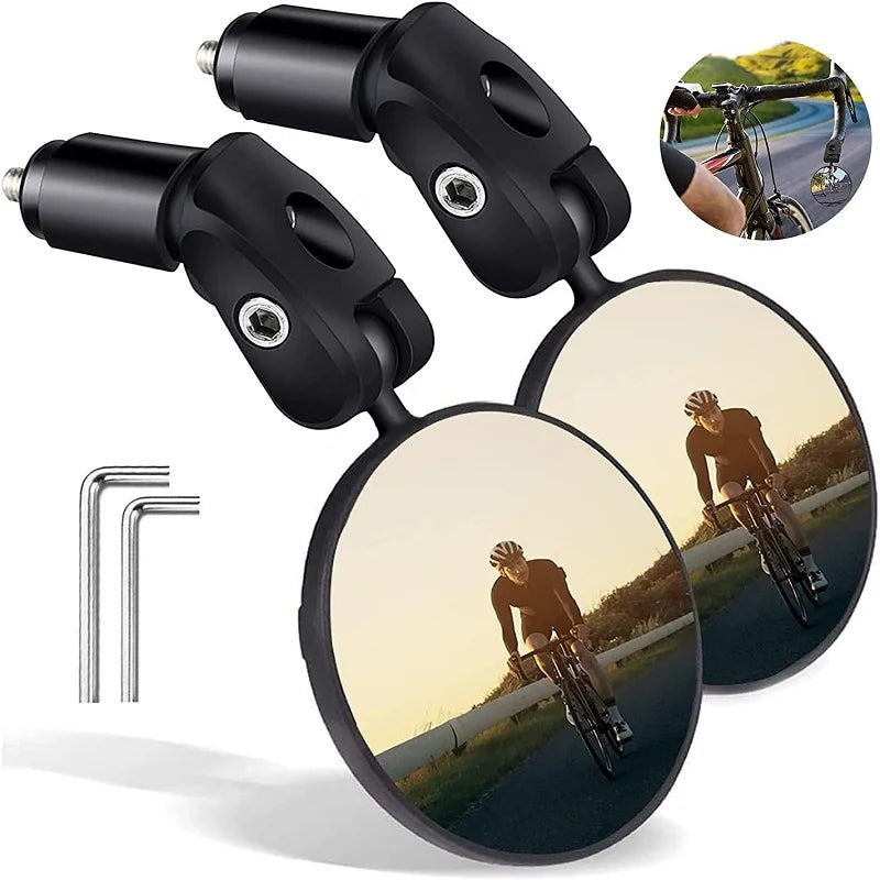 Universal bicycle rearview mirror