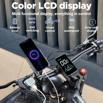 BURCHDA RX80 Full-Suspension Fat Tire E-Bike (26-Inch Tires) — Electric Bike Built for Mountain Riding, Commuting, and Adventure Bicycle Use