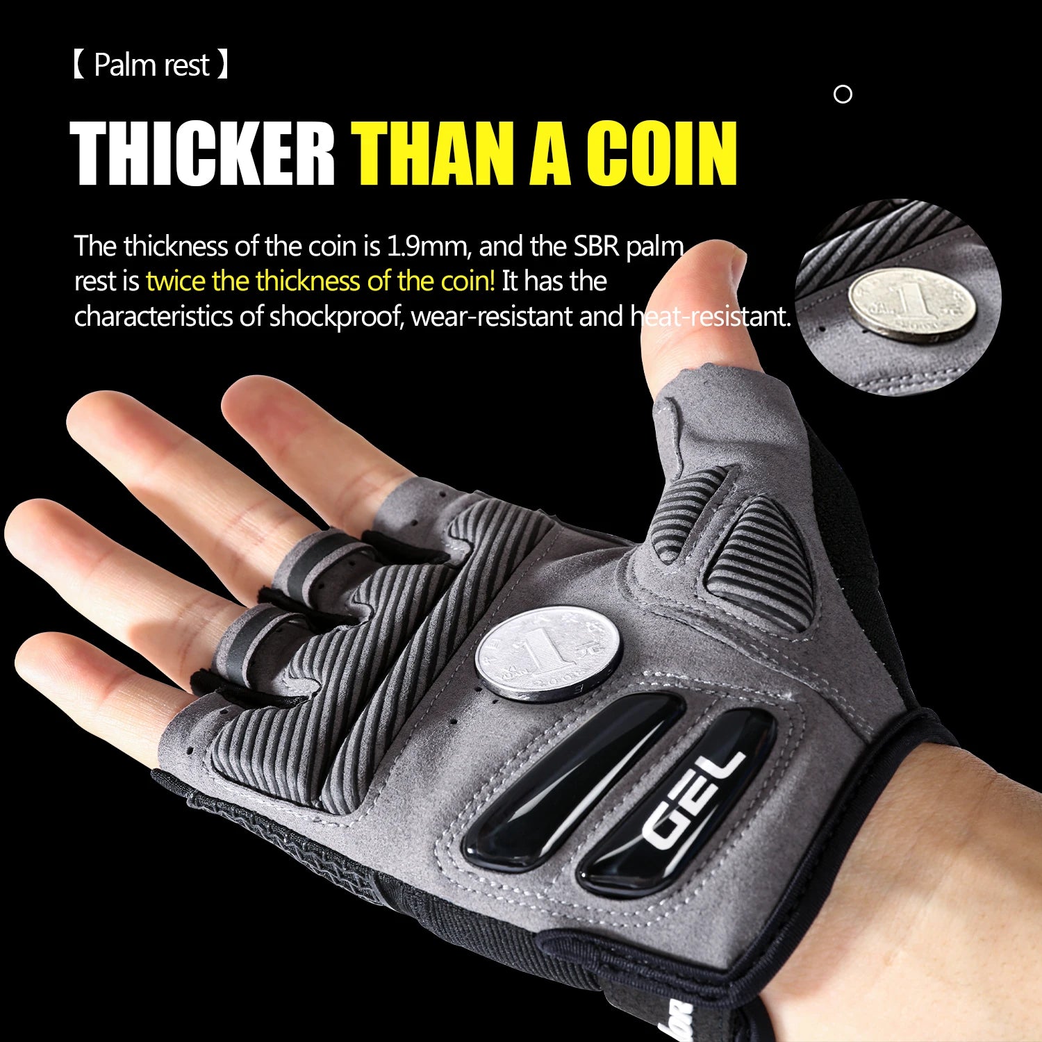 Fezrgea half-finger cycling gloves 