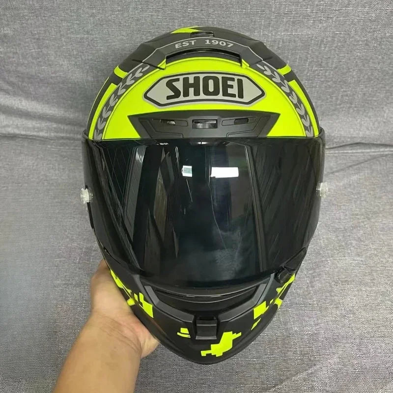 SHOEI Yellow Helmet