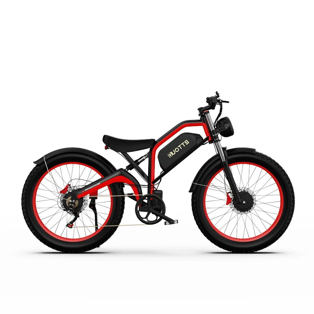 AWD Bicycle Two Motors Electric Bicycle DUOTTS N26 E Bike 1500W