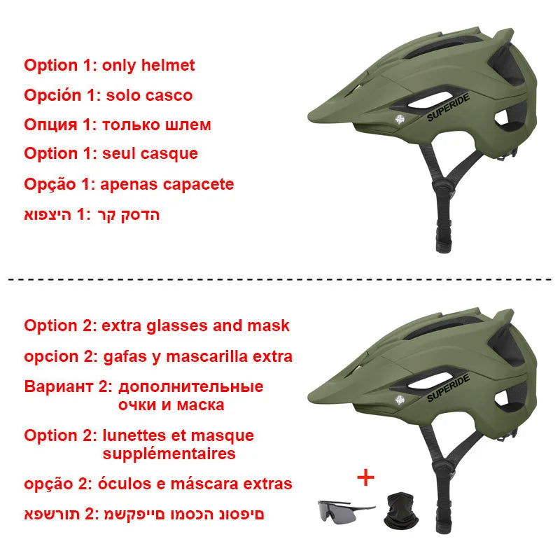 SUPERIDE Casque de vélo VTT Outdoor DH