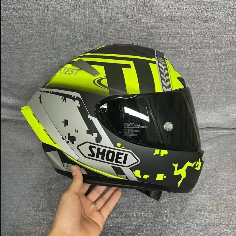 SHOEI Yellow Helmet