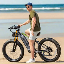 BURCHDA RX80 Full-Suspension Fat Tire E-Bike (26-Inch Tires) — Electric Bike Built for Mountain Riding, Commuting, and Adventure Bicycle Use