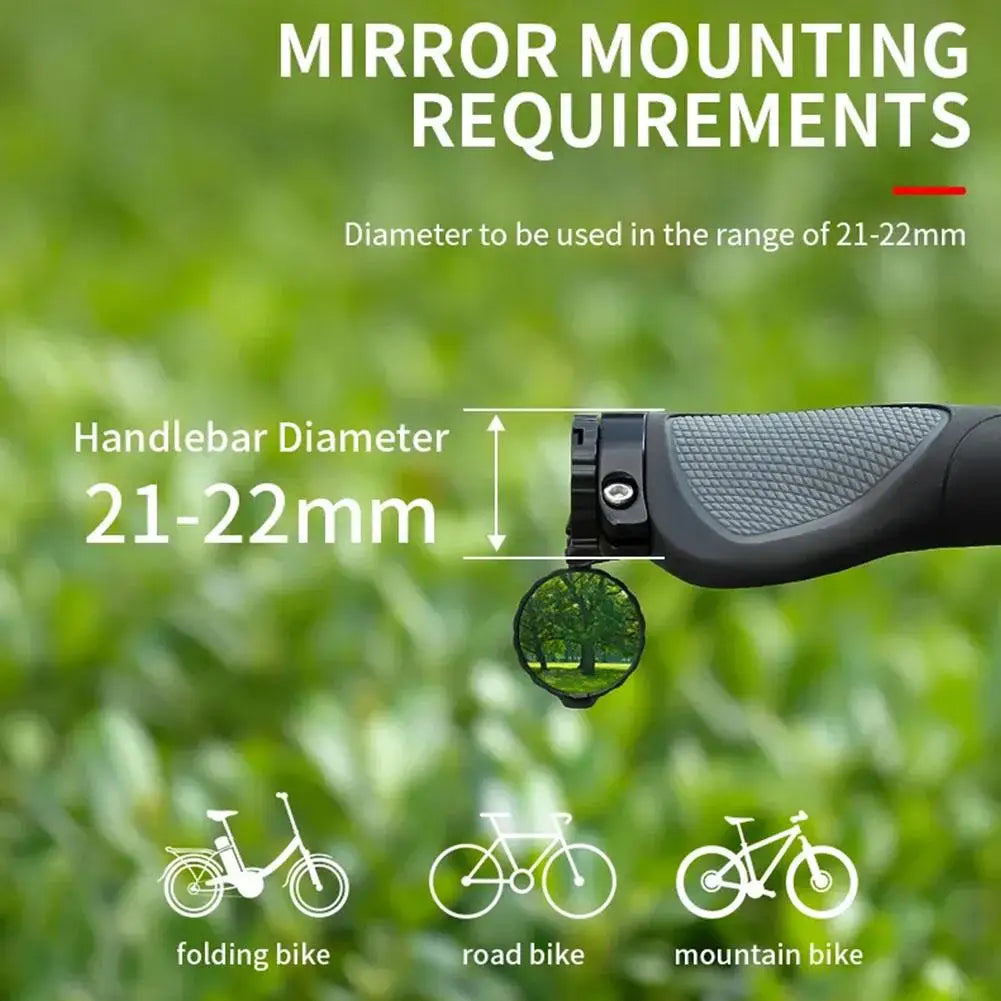 Adjustable bicycle rearview mirror